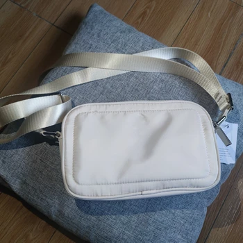 Поясная сумка Lulu 2L, Модная Повседневная Женская диагональная сумка с металлическим логотипом на ходу, дорожная сумка для фотоаппарата через плечо, спортивная сумка Унисекс на открытом воздухе