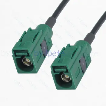 Fakra-E Зеленый кабель RG174 