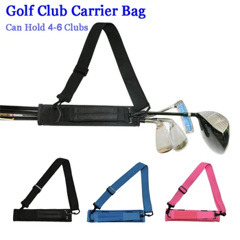 Переносная сумка для клюшек для гольфа вмещает до 6 клюшек для удобного использования детьми Изображение 2