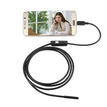 1080P HD Мини Android Эндоскопическая Камера 1 М 2 М 3,5 М 5 М microUSB/USB/TYPE C Инспекционная Видеокамера Змеиная Трубка Бороскопа Изображение 2