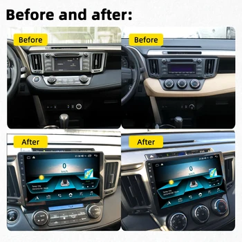 2 Din Для Toyota RAV4 Rav 4 2013-2017 Android Автомобильный Стерео Мультимедийный Плеер Навигация Рамка Головного Устройства Радио GPS Экран Авторадио Изображение 2