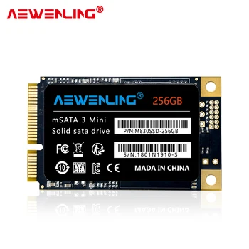 AEWENLING MSATA3 SSD 128 ГБ 256 ГБ 512 ГБ Mini 64 ГБ 1 ТБ Жесткий диск для компьютера 3x5 см Внутренний твердотельный жесткий диск для ноутбука оптом Изображение 2