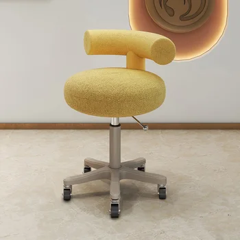 Парикмахерские кресла для гостиной, Откидывающиеся Вращающиеся Парикмахерские кресла, Табурет для лица, прически, коммерческая мебель WJ35XP