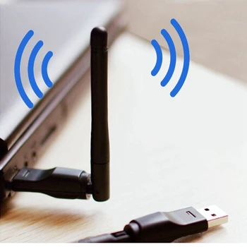 Встроенная антенна WIFI приемник Беспроводная сетевая карта с антенной 150 м USB 2 ДБ Поддержка телеприставки Беспроводная сетевая карта