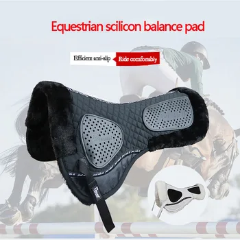 Балансир для верховой езды, силиконовый противоскользящий коврик, амортизирующее седло, Защита от ударов, Удобная и мягкая спинка