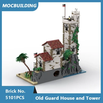 Строительные блоки MOC Port Sauvage, модель Дома Старой гвардии и башни, модульная архитектура, Собранные своими руками кирпичи, игрушки для показа, подарки Изображение 2