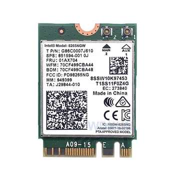 Двухдиапазонная 867 Мбит/с Беспроводная WiFi карта Для Intel 8265NGW 802.11ac Bluetooth 4,2 8265ac 7265AC NGFF Wifi Wlan Сетевая карта 2,4 G/5G Изображение 2