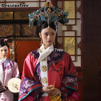 2022 китайский древний женский костюм легенда о чжэньхуань ТВ, карнавальный костюм королевы ханьфу, одежда принцессы династии Цин
