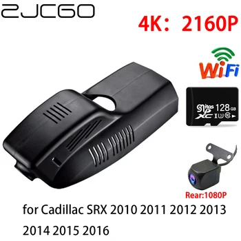 ZJCGO 4K Автомобильный Видеорегистратор Dash Cam Wifi Передняя камера заднего вида 2 объектива 24h для Cadillac SRX 2010 2011 2012 2013 2014 2015 2016