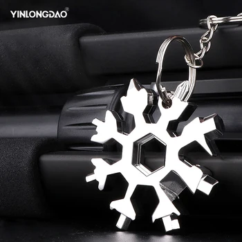 YINLONGDAO Многофункциональный снежный ключ Многоцелевой шестигранный ключ из высокоуглеродистой стали Универсальный портативный Снежный ключ Ручной инструмент