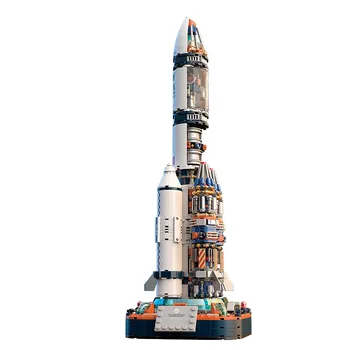 43 СМ Большой Набор Криогенной Жидкости Тип Ракеты-носителя LM-5 Модель Строительные Блоки Наборы Кирпичей Классические Детские Игрушки Для Детей