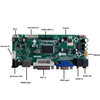 Для LTN184KT01-J01/M01/S02/T01 LTN184KT01 ЖК-плата контроллера 30pin M.NT68676 Аудио панель дисплея moitor HDMI + DVI + VGA 1680X945 Изображение 2