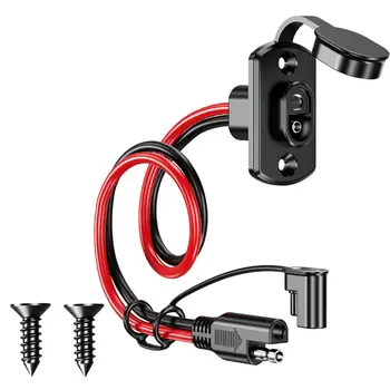 Удлинительный кабель SAE с водонепроницаемой крышкой, автомобильный аккумуляторный кабель для фурнитуры для автомобилей RV Изображение 2