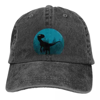 Однотонные шляпы для папы, Синяя Женская шляпа Raptor, Бейсболки с солнцезащитным козырьком, Кепка с козырьком из фильма 