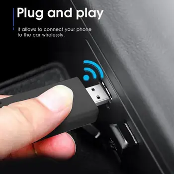 Проводной и беспроводной адаптер для carplay для iphone Беспроводной ключ для carplay USB-адаптер Plug and Play, совместимый с Bluetooth F9X0 Изображение 2