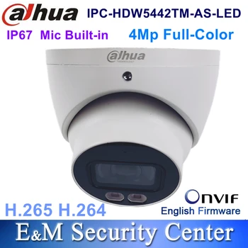 Оригинальный Dahua IPC-HDW5442TM-AS-LED 4-мегапиксельный микрофон WDR POE, встроенный в сетевую камеру Eyeball AI
