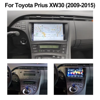 2DIN Android 10 Автомобильный радио Стерео Мультимедийный плеер Carplay Авто WIFI GPS навигация для Toyota Prius XW30 LHD/RHD 2009-2015 Изображение 2
