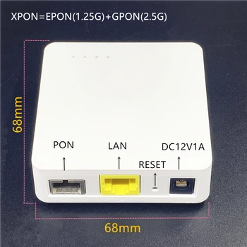 Minni ONU Английский 68 мм XPON EPON1.25G/GPON2.5G G/EPON ONU FTTH модем G/EPON совместимый маршрутизатор ONU MINI68 * 68 мм английская версия