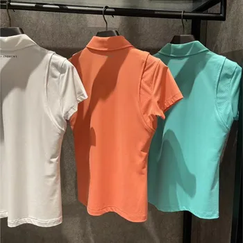 2023 Новые Женские Рубашки Поло с Коротким Рукавом Для Гольфа Изображение 2