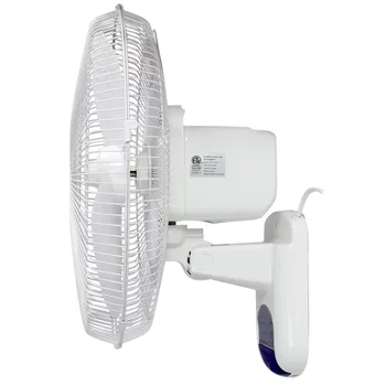 16-дюймовый пластиковый настенный вентилятор Vie Air с дистанционным управлением белого цвета Изображение 2