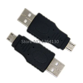 Стандартный разъем USB 2.0 от мужчины к Micro USB 5pin, разъем M/M адаптера-конвертера, черный 10 шт./лот Изображение 2