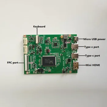 Плата контроллера EDP 2K Type-c Micro USB для LQ133M1JW11, LQ133M1JW12, LQ133M1JW13, ЖК-светодиодная панель, совместимая с HDMI, разрешением 1920X1080 Mini Изображение 2