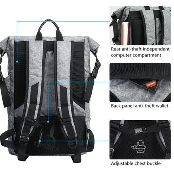 Мужской Рюкзак, дышащая водонепроницаемая спортивная сумка для влажного и сухого разделения, спортивная сумка из полиэстера, Дорожная сумка большой емкости Backpack35L Изображение 2