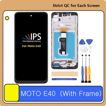 Motorola Moto E40 XT2159 ЖК-дисплей Сенсорный Дигитайзер Замена Экрана XT2159-1 XT2159-3 XT2159-4 Ремонтные комплекты для полной сборки