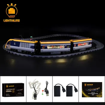 Комплект светодиодных ламп LIGHTAILING для городского пассажирского поезда 60197, набор строительных блоков (не включает модель) Игрушки для детей