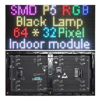 Внутренний полноцветный светодиодный дисплейный модуль P5 320 мм x 160 мм, RGB SMD 3 в 1 Светодиодная панель P5, светодиодная видеостена P5, светодиодная матрица
