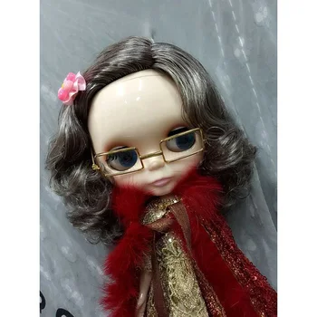 Бесплатная стоимость доставки Кукла ню Блит, фабричная кукла с темно-серыми волосами, подходит для смены игрушек BJD своими руками для девочек Изображение 2