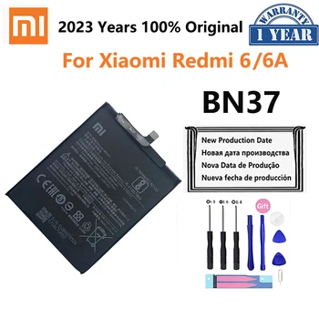 Xiao Mi Оригинальный Аккумулятор BN37 3000 мАч для Xiaomi Redmi 6 Redmi6 Redmi 6A Высококачественные Сменные Батареи для телефона