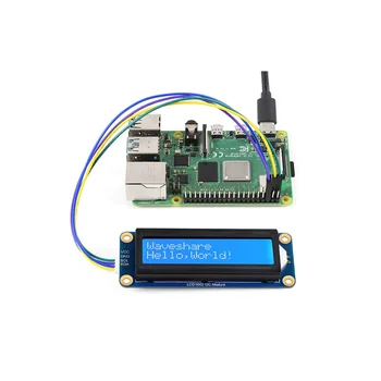 Waveshare LCD1602 I2C ЖК-экран AiP31068 32-символьный ЖК-экран, совместимый с 3,3 В/5 В для Raspberry/Pi Pico/Jetson Nano Изображение 2