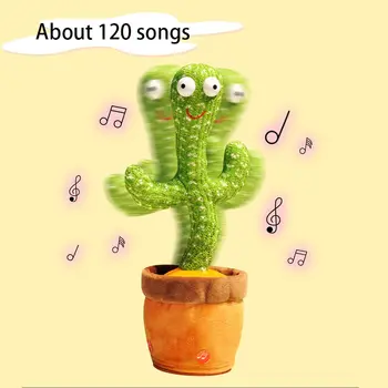 Интерактивные обучающие музыкальные игрушки Smart Cactus Позволяют детям танцевать, записывать