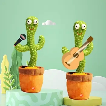 Интерактивные обучающие музыкальные игрушки Smart Cactus Позволяют детям танцевать, записывать Изображение 2