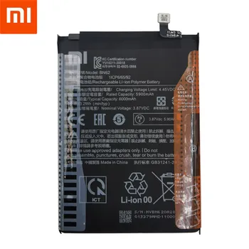 2023 100% Оригинальный Xiao Mi 6000 мАч BN62 Аккумулятор Для Xiaomi Pocophone Poco M3 Для Note 9 Redmi 9T Аккумулятор Bateria Изображение 2