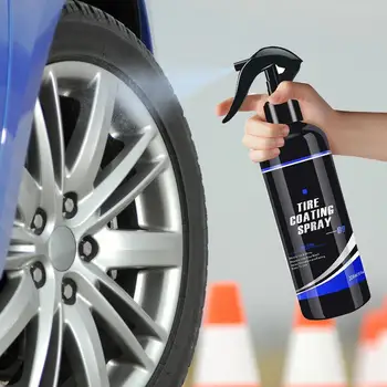 Покрытие шин Спрей Гидрофобный Воск Для Автомобильных Колес Нежирное Средство Для Восстановления Автомобильных Шин Очиститель Автомобильных Колес Auto Re-black Shine Изображение 2