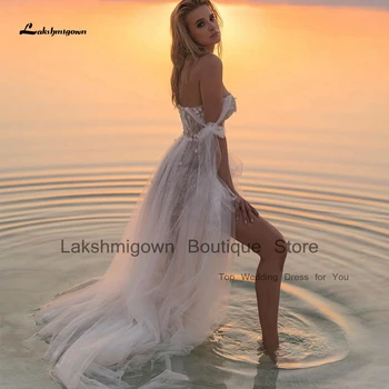 Lakshmigown Сексуальное Пляжное Свадебное Платье для Женщин 2023, Корсет, Свадебные Платья в стиле Бохо, Новинка