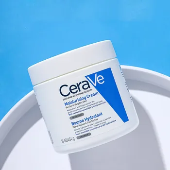 Увлажняющий крем CeraVe для ухода за кожей тела 24 часа, Питательный восстанавливающий крем Baume, улучшающий тусклость нормальной и сухой кожи