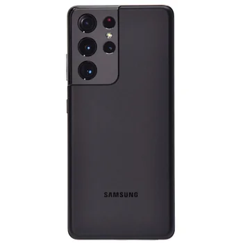 Замена Крышки Батарейного Отсека Корпус Задней Двери Чехол Для Samsung Galaxy S21 Ultra Plus S21Plus S21Ultra S21 + S21U Стеклянный Объектив Камеры Изображение 2