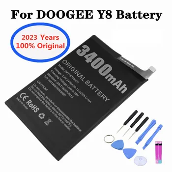 2023 года Новый BAT18783400 3400 мАч Оригинальный Аккумулятор Для Телефона Doogee Y8, Сменные Батареи, Высококачественный Смартфон Bateria