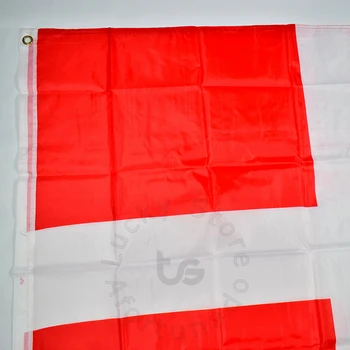 Дания 90 * 150 см флаг-баннер, подвесной национальный флаг для встречи, парада, вечеринки.Подвешивание, украшение Изображение 2