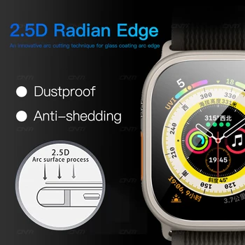 2.5D Закаленное стекло для Apple Watch Ultra 49 мм, защитная пленка для экрана с защитой от царапин, стеклянная пленка для iWatch серии Ultra 2022, аксессуары Изображение 2