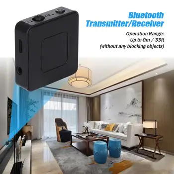 2-В-1 Bluetooth-Совместимый приемник-передатчик, Домашний беспроводной аудиоконвертер, адаптер для телевизора, компьютер, музыкальный приемник для автомобиля Изображение 2