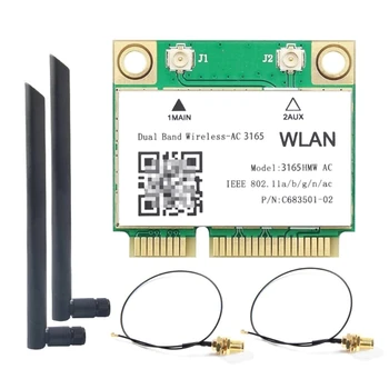 Двухдиапазонный 5G 3165HMW AC 600M карта WiFi MINI PCIE Беспроводной 3165 AC- Прямая поставка
