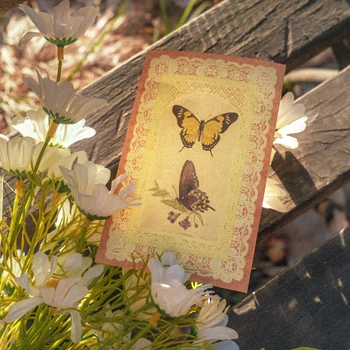 6 упаковок/лот, серия Lace Butterfly Poetry, ретро бумажный блокнот для заметок Изображение 2
