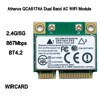 WIRCARD Atheros QCA6174A Двухдиапазонный модуль переменного тока WIFI WIFI Адаптер mini PCI-E 2,4 G/5G Заменить QCA9377