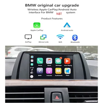 Беспроводной Интерфейс Carplay Для BMW NBT F20 F21 F23 F30 F31 F32 F33 F34 F36 F10 F11 F01 F48 F15 F56 F25 Android Auto Car Play Изображение 2