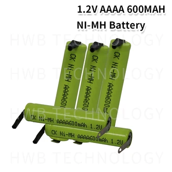 50 шт./лот AAAA 600 мАч 1,2 В Ni-MH аккумуляторная батарея, сварочная ножка для Bluetooth-гарнитуры, электронная ручка, бесплатная доставка