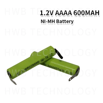 50 шт./лот AAAA 600 мАч 1,2 В Ni-MH аккумуляторная батарея, сварочная ножка для Bluetooth-гарнитуры, электронная ручка, бесплатная доставка Изображение 2